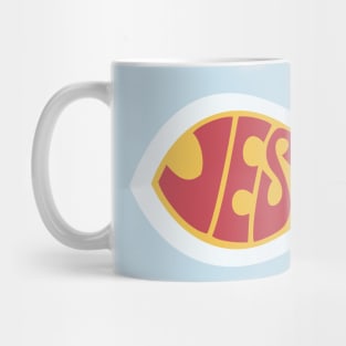 Jesus Fish 1980s Mug